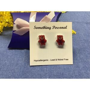 Lotso Bear - Toy Store Inspired Post Earrings -- Gift Boxed - Chibi Cute